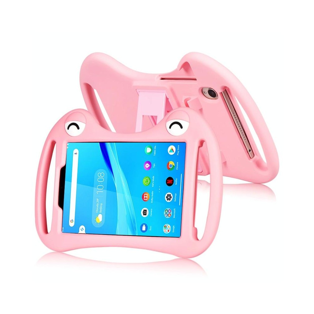 For TCL Tab 8 4G Cartoon Silicone Shockproof Protective Tablet Case with Stand & Handheld(Pink)