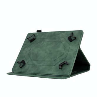 For 7 inch Tablets Tower Embossed Leather Tablet Case(Green)