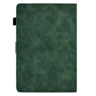 For 7 inch Tablets Tower Embossed Leather Tablet Case(Green)