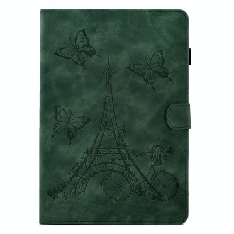 For 7 inch Tablets Tower Embossed Leather Tablet Case(Green)