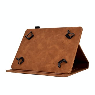 For 7 inch Tablets Tower Embossed Leather Tablet Case(Brown)