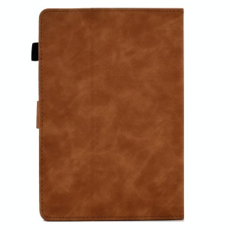 For 7 inch Tablets Tower Embossed Leather Tablet Case(Brown)