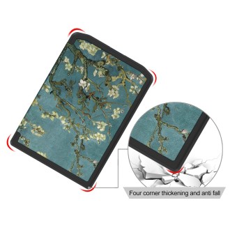 For PocketBook Verse Pro Painted Voltage Caster Leather Smart Tablet Case(Apricot Blossom)