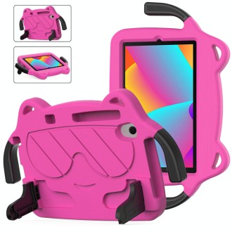 For TCL LE 2023 / Tab 8 2022 Ice Baby EVA Shockproof Hard PC Tablet Case(Rose Red+Black)