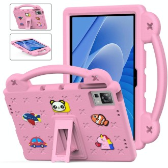 For DOOGEE T30 Pro 11 2023 Handle Kickstand Children EVA Shockproof Tablet Case(Pink)