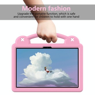 For DOOGEE T30 Pro 11 2023 Handle Kickstand Children EVA Shockproof Tablet Case(Pink)