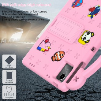 For DOOGEE T30 Pro 11 2023 Handle Kickstand Children EVA Shockproof Tablet Case(Pink)