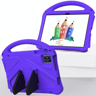 For Teclast M50 HD 10.1 / M50 Pro EVA Shockproof Tablet Case with Holder(Purple)