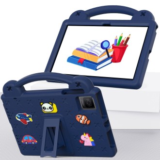 For Blackview Oscal Pad 15 2023 10.36/Tab 11 Handle Kickstand Children EVA Shockproof Tablet Case(Navy Blue)