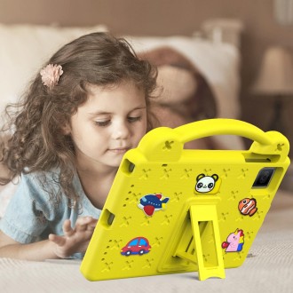 For Blackview Oscal Pad 15 2023 10.36/Tab 11 Handle Kickstand Children EVA Shockproof Tablet Case(Yellow)