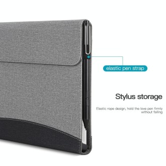 For Microsoft Surface Pro 8 Cloth Texture Stitching Leather Tablet Case(Black)