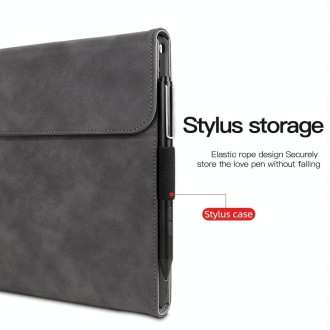 For Microsoft Surface Pro 8 Sheepskin All-Inclusive Shockproof Protective Case(Black)