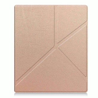 For Kobo Elipsa 2E Solid Color Deformation TPU Leather Smart Tablet Case(Rose Gold)