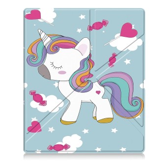 For Kobo Elipsa 2E Painted Deformation TPU Leather Smart Tablet Case(Unicorn)