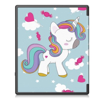 For Kobo Elipsa 2E Painted Deformation TPU Leather Smart Tablet Case(Unicorn)