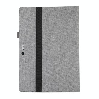 For Microsoft Surface Pro 4/5/6/7 Fabric Leather Tablet Case(Grey)