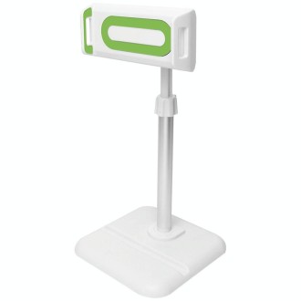 Telescopic Adjustment Live Frame Desktop Tablet Mobile Phone Bracket, Specification: K05 Flat Plate  (White Green)