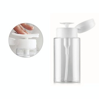 Portable Liquid Push Down Pump Dispenser Bottle Empty Plastic Bottle Container, 150ml