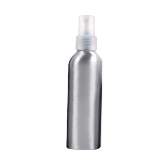 Refillable Glass Fine Mist Atomizers Aluminum Bottle, 150ml(Transparent)