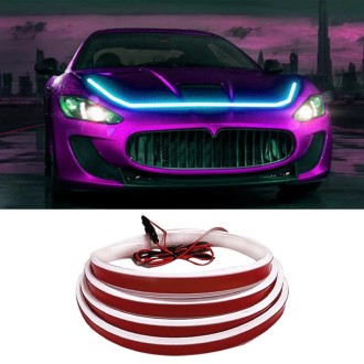 Car Startup Scan Through Hood LED Daytime Running Atmosphere Light, Length:1.2m(Ice Blue Light)