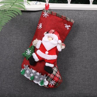 Christmas Sock Gift Bag Christmas Decoration(Red Old Man)