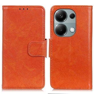 For Xiaomi Redmi Note 13 Pro 4G / POCO M6 Pro Nappa Texture Horizontal Flip Leather Phone Case(Orange)