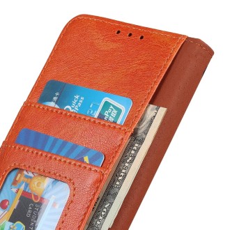 For Xiaomi Redmi Note 13 Pro 4G / POCO M6 Pro Nappa Texture Horizontal Flip Leather Phone Case(Orange)