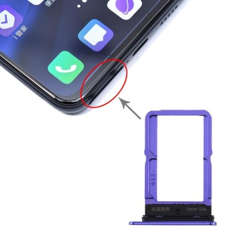 For vivo S5 SIM Card Tray + SIM Card Tray (Blue)