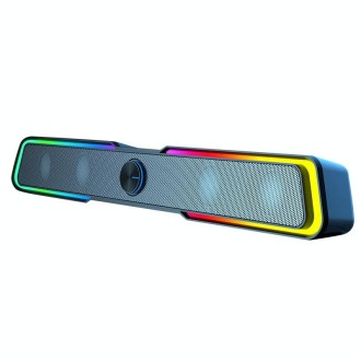 Wired Version DHE6002S RGB Lights HiFi Sound Effect Computer Audio Desktop Long Strip Speakers