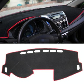 Dark Mat Car Dashboard Cover Car Light Pad Instrument Panel Sunscreen Car Mats for Trumpchi (Please note the model and year)(Red