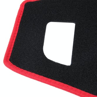 Dark Mat Car Dashboard Cover Car Light Pad Instrument Panel Sunscreen Car Mats for Trumpchi (Please note the model and year)(Red