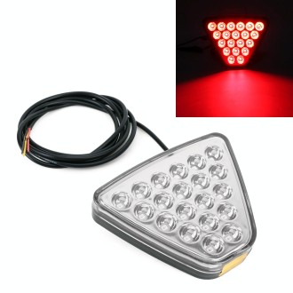 DC12V 1W Car Triangle Highlight Brake Lights Reversing Light with 20LEDs SMD-3528 (Transparent)