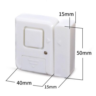 Door Magnetic Wireless Bell Door And Window Alarms Strong Adhesive Wolfproof Anti-theft Alarms(White)