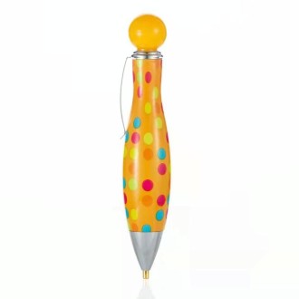 Bowling Style 5D Diamonds Painting Pens Single Head Point Drill Pen(Orange)