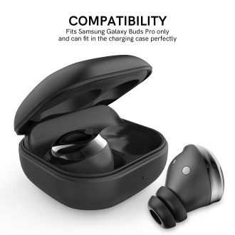 For Samsung Galaxy Buds Pro AhaStyle PT168 Silicone Earphone Earcups, Size:M(Black)