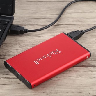 Richwell SATA R2-SATA-2TB 2TB 2.5 inch USB3.0 Super Speed Interface Mobile Hard Disk Drive(Red)