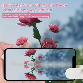 Smartphone Camera Mirror Reflection Clip Selfie Reflector Shooting Supplies, Spec: White Kit