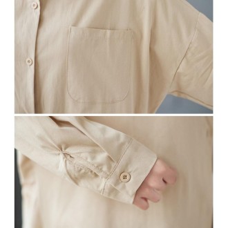 Solid Color Loose Casual Shirt (Color:Green Size:XXL)