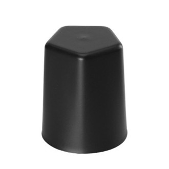 6 PCS Bar Thickening Anti-skid Dice Cup, Style: Pentagon(Black)