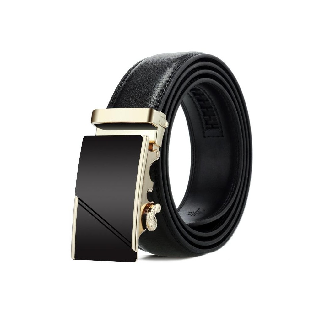 Dandali Casual Men Automatic Buckle Belt Business Soft Leather Pants Band, Length (cm): One Size 110-125cm(ZD-29)