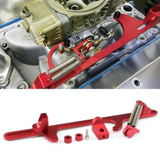 Car Modification Accessories Aluminum Alloy 4500 Series Cable Base Throttle Bracket Throttle Valve Cable(Red)