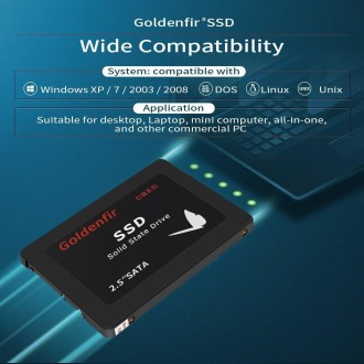 Goldenfir T650 Computer Solid State Drive, Flash Architecture: TLC, Capacity: 360GB