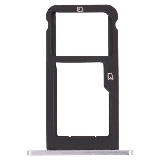 SIM Card Tray + Micro SD Card Tray for ZTE Blade Z Max Z982 (Silver)