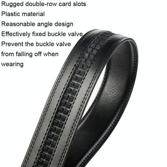 Dandali Casual Men Automatic Buckle Belt Business Soft Leather Pants Band, Length (cm): One Size 110-125cm(ZD-24)