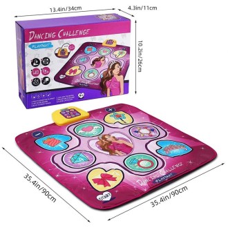 Children Music Dance Mat Electronic Music Dancing Game Pad Music Box Toys(Dinosaur)