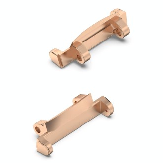 For Amazfit Active Edge A2212 1 Pair Metal Watch Band Connectors(Rose Gold)