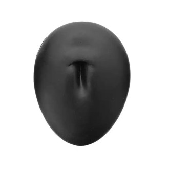 Simulation Facial Features Silicone Model Practice Display Props, Style:Belly Button(Black)