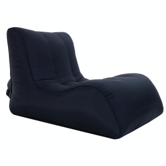 BB1803 Foldable Portable Inflatable Sofa Single Outdoor Inflatable Seat, Size: 70 x 60 x 55cm(Black)