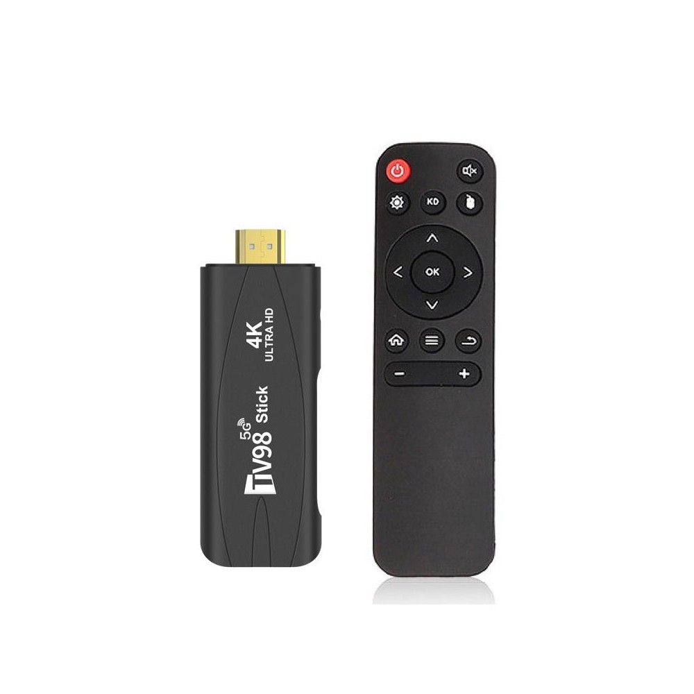 TV98 Rockchip 3228A Quad Core 4K HD Bluetooth Android TV Stick, RAM:4GB+32GB(AU Plug)