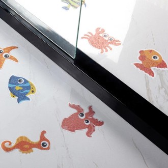 PEVA Non-slip Sticker Bathroom Bathtub Cartoon Non-slip Sticker, Model: 26 Letters+10 Numbers